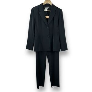 Lynn Cantin Women's 10 Rhinestone Crystal Sleeve‎ Suit Set Black Evening Party